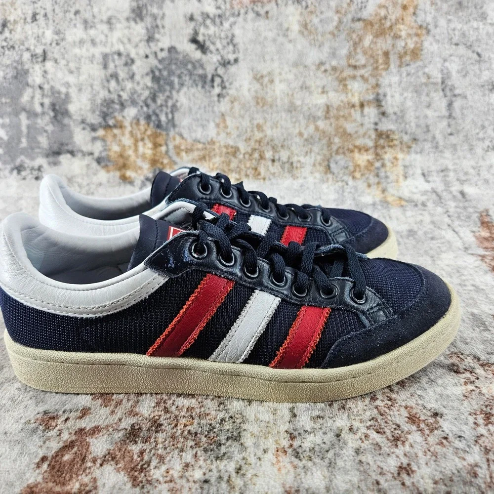 Adidas Americana Low Sneakers‎ Mens 7 Blue Red Suede Shoes EF2511 Legend Ink